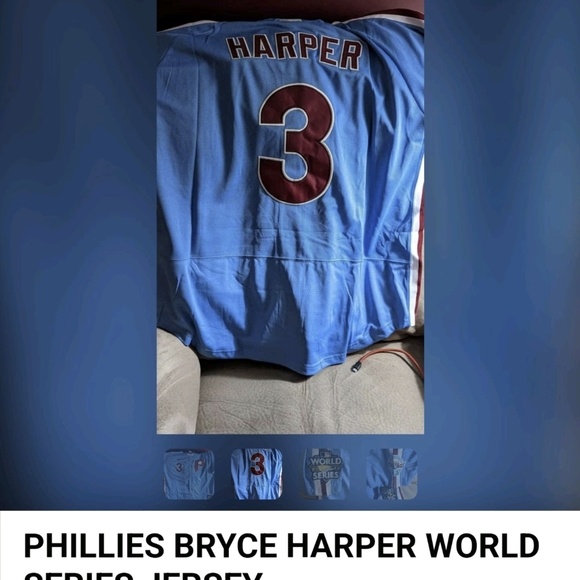 PHILLIES BRYCE HARPER JERSEY - Picture 2 of 2